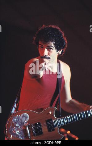 Célébrité musicale. Carlos Santana sur scène. New York. 1970. Banque D'Images