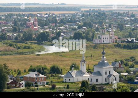 Vue aérienne de Suzdal. Suzdal, Russie Banque D'Images