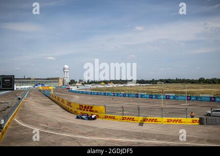 Berlin, Allemagne. 13 août 2021. 27 Dennis Jake (gbr), BMW i Andretti Motorsport, BMW IFE.21, action pendant l'ePrix de Berlin 2021, 8e réunion du Championnat du monde de Formule E 2020-21, sur le circuit de rue de l'aéroport de Tempelhof du 14 au 15 août, à Berlin, Allemagne - Germain photo Hazard / DPPI crédit: DPPI Media/Alay Live News Banque D'Images