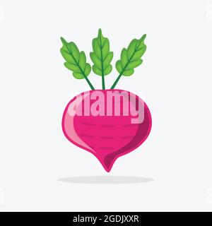 Illustration de fruit bit style plat sur fond blanc, vecteur de fruit bit isolé Illustration de Vecteur