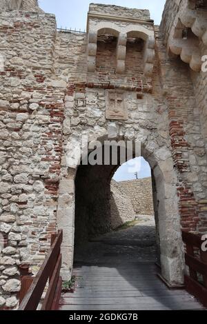 Isole Tremiti - Entrata del Castello dei Badiali dal ponte levatoio Banque D'Images