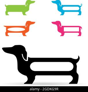 La conception du chien, illustration-vecteur. Illustration vectorielle superposée facile à modifier. Animaux. Animaux de compagnie. Illustration de Vecteur