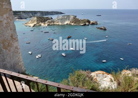 Isole Tremiti - Scorcio panoramico dal Castello dei Badiali Banque D'Images