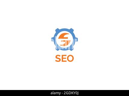 Modèle de conception du logo Smart SEO Illustration de Vecteur