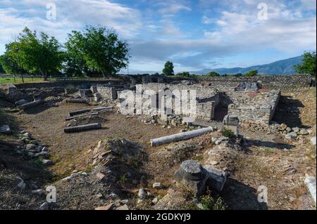 Ruines de l'ancienne ville romaine Nicopolis ad Nestum près de la ville de Garmen, région de Blagoevgrad, Bulgarie Banque D'Images