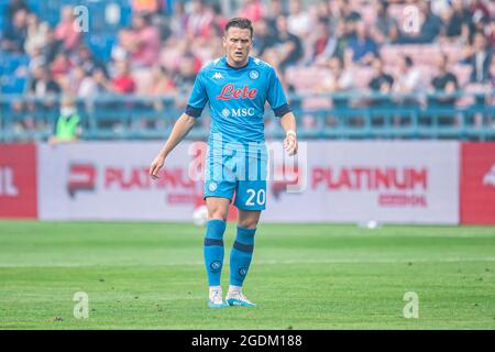 Cracovie, Pologne. 04e août 2021. Piotr Zielinski de la SSC Napoli vu lors du match d'avant-saison entre Wisla Cracovie et la SSC Napoli au City Stadium de Cracovie. (Score final; Wisla Krakow 1:2 SSC Napoli) (photo de Mikolaj Barbanell/SOPA Images/Sipa USA) crédit: SIPA USA/Alay Live News Banque D'Images