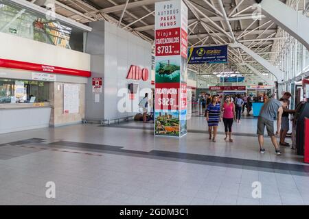 CANCUN, MEXIQUE - 24 FÉVRIER 2016 : intérieur de l'aéroport international de Cancun Mexique Banque D'Images