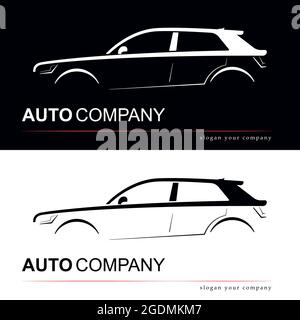 Design de la silhouette de voiture. Illustration vectorielle. Illustration de Vecteur