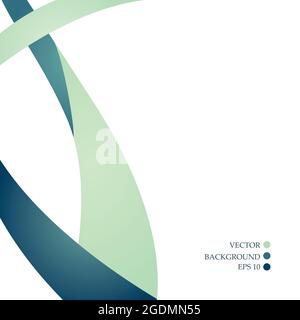 Arrière-plan coloré à lignes courbes sur un espace blanc pour le texte et le message de conception d'art moderne. Illustration de Vecteur