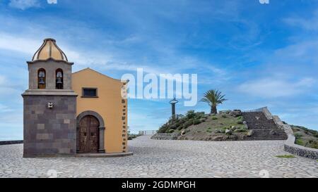 La Gomera - chapelle au point de vue Mirador de Igualero Banque D'Images