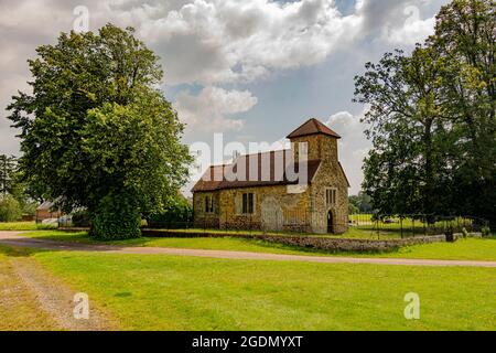 Église St Richards - Burton Park près de Duncton, West Sussex, sud de l'Angleterre, Royaume-Uni. Banque D'Images