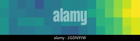 Résumé Illustration d'art génératif pixel de couleur géométrique Illustration de Vecteur