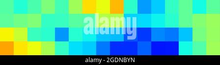 Résumé Illustration d'art génératif pixel de couleur géométrique Illustration de Vecteur