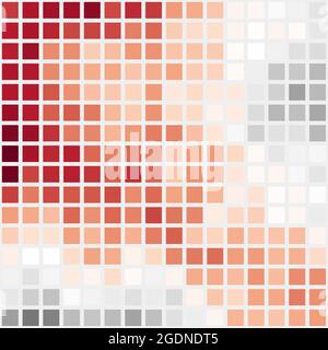 Résumé Illustration d'art génératif pixel de couleur géométrique Illustration de Vecteur
