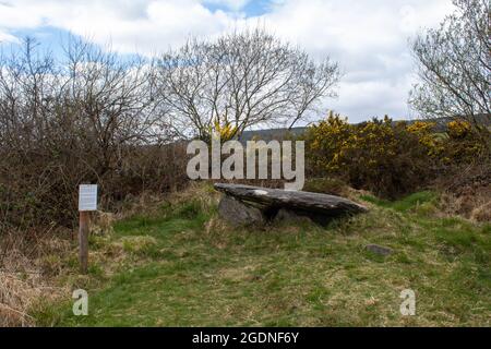 Tombeau irlandais en coin, monuments de l'âge de pierre trouvés en Irlande. L'âge de bronze et utilisé comme chambre funéraire Banque D'Images