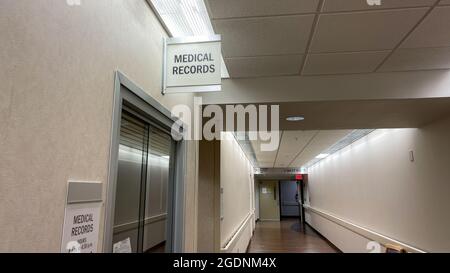 Atlanta, GA USA - 26 mars 2021: The Piedmont Hospital Medical Records Department à Atlanta, GA. Banque D'Images