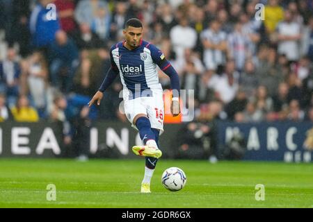 West Bromwich, Royaume-Uni. 25 juin 2021. Karlan Grant (18) de West Bromwich Albion lors du match de championnat Sky Bet entre West Bromwich Albion et Luton Town à Hawthorns, West Bromwich, Angleterre, le 14 août 2021. Photo de David Horn. Crédit : Prime Media Images/Alamy Live News Banque D'Images