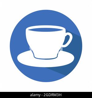 Illustration vectorielle de - tasse à thé - style plat - illustration simple. Contour modifiable. Modèle de conception vector.Outline style design.Vector Graphic illustrati Illustration de Vecteur