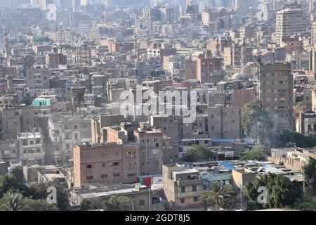 Vue sur la ville du Caire, Égypte Banque D'Images