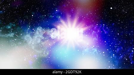 Galaxy espace extérieur ciel nuit univers noir Starfield fond étoilé , Infinite espace fond avec nébuleuses et étoiles. Banque D'Images