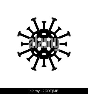 Représentation schématique du coronavirus, COVID-19. Esquisse. Illustration vectorielle. Illustration de Vecteur