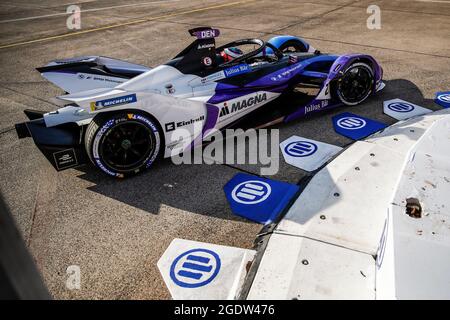 Berlin, Allemagne. 15 août 2021. 27 Dennis Jake (gbr), BMW i Andretti Motorsport, BMW IFE.21, action pendant l'ePrix de Berlin 2021, 8e rencontre du Championnat du monde de Formule E 2020-21, sur le circuit de rue de l'aéroport de Tempelhof du 14 au 15 août, à Berlin, Allemagne - photo Xavi Bonilla / DPPI crédit: DPPI Media/Alay Live News Banque D'Images
