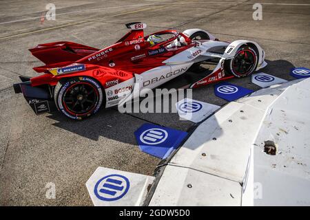 Berlin, Allemagne. 15 août 2021. 06 Eriksson Joel (swe), Dragon/Penske Autosport, Penske EV-5, action pendant l'ePrix de Berlin 2021, 8e rencontre du Championnat du monde de Formule E 2020-21, sur le circuit de rue de l'aéroport de Tempelhof du 14 au 15 août, à Berlin, Allemagne - photo Xavi Bonilla/DPPI crédit: Agence photo indépendante/Alay Live News Banque D'Images