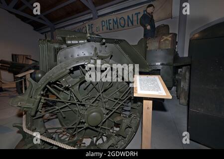 Musée de l'artillerie, fort de Bramafam, Bardonecchia (to), Italie Banque D'Images