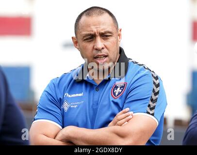 Wakefield Trinity entraîneur-chef Willie Poching avant le match de Betfred Super League au Mobile Rocket Stadium, Wakefield. Date de la photo: Dimanche 15 août 2021. Banque D'Images