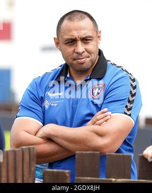 Wakefield Trinity entraîneur-chef Willie Poching avant le match de Betfred Super League au Mobile Rocket Stadium, Wakefield. Date de la photo: Dimanche 15 août 2021. Banque D'Images