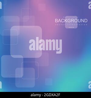 Arrière-plan abstrait géométrique lumineux avec formes carrées. Illustration vectorielle. Illustration de Vecteur