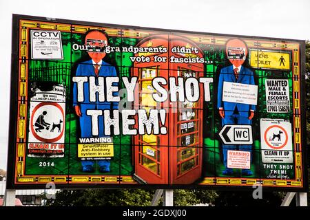 Folkestone triennale 2021 - 'ils ont tourné 2014' par George et Gilbert Banque D'Images