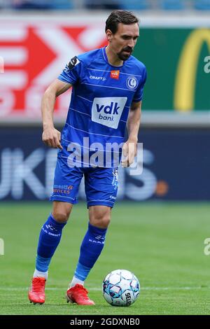 GENT, BELGIQUE - AOÛT 15 : Sven Kums de KAA Gent lors du match Jupiler Pro League entre KAA Gent et KV Mechelen à l'arène de Ghelamco le 15 août 2021 à Gand, Belgique (photo de Joris Verwijst/Orange Pictures) Banque D'Images