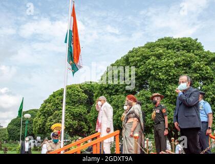 Célébration Azadi Ka Amrit MahotSAV à Kolkata lors de la commémoration du 75e jour de l'indépendance de l'Inde. (Photo par Amlan Biswas/Pacific Press) Banque D'Images