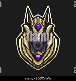 LOGO ANUBIS ESPORT Illustration de Vecteur