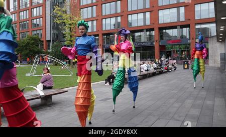 Merci Manchester » mis sur le Manchester Council Banque D'Images