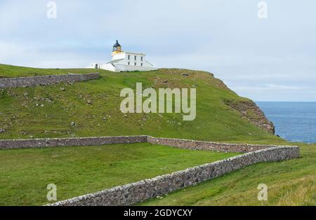 Phare de Stoer Head à Lairg, dans les Highlands du Nord-Ouest de l'Écosse Banque D'Images