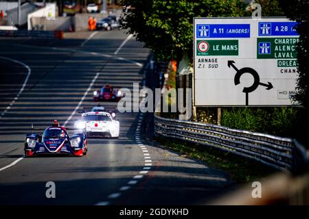 32 Jamin Nico (fra), Aberdein Jonathan (zaf), Maldonado Manuel (vnl), United Autoports USA, Oreca 07 - Gibson, action pendant la journée d'essai du Mans avant le 4e tour du Championnat du monde d'endurance FIA 2021, FIA WEC, sur le circuit de la Sarthe, le 15 août 2021 au Mans, France - photo Joao Filipe / DPPI Banque D'Images