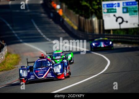 32 Jamin Nico (fra), Aberdein Jonathan (zaf), Maldonado Manuel (vnl), United Autoports USA, Oreca 07 - Gibson, action pendant la journée d'essai du Mans avant le 4e tour du Championnat du monde d'endurance FIA 2021, FIA WEC, sur le circuit de la Sarthe, le 15 août 2021 au Mans, France - photo Joao Filipe / DPPI Banque D'Images