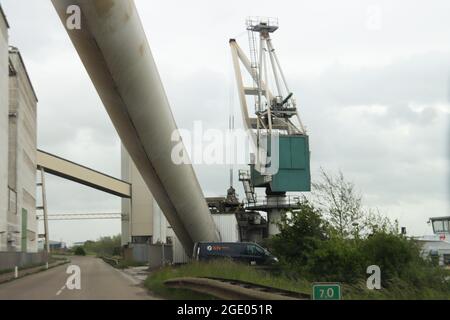 Usine de production de béton et de ciment à ENCI, IJmuiden, pays-bas Banque D'Images