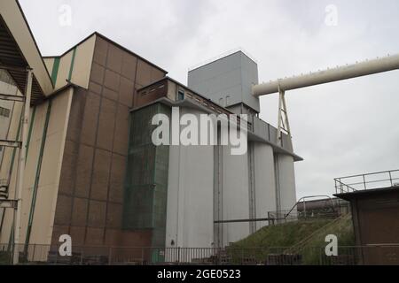 Usine de production de béton et de ciment à ENCI, IJmuiden, pays-bas Banque D'Images