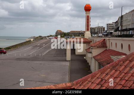 Le Lido - le Lido en bord de mer des années 1920 de Margate - Cliftonville, Margate, Kent, Angleterre Banque D'Images