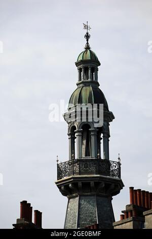 Spire of Charing Cross Mansions à Glasgow Banque D'Images