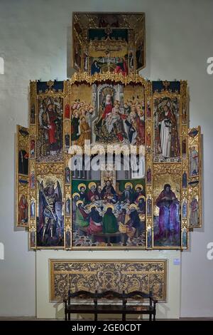 Retable du Saint-dîner dans le musée de la cathédrale de Ségorbe, Castellon, Espagne, Europe Banque D'Images