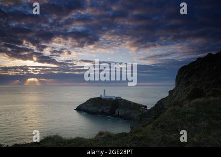 Phare de South Stack, Holyhead, Anglesey, Banque D'Images