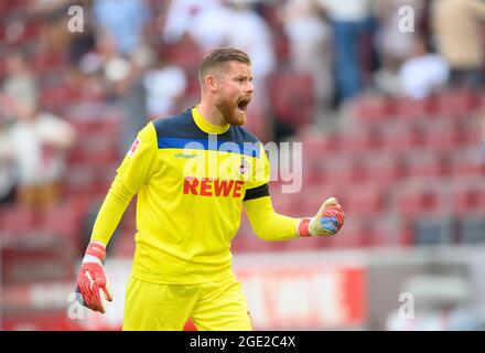 Jubilation goalwart Timo HORN (K), soccer 1er Bundesliga, 1er match, FC Cologne (K) - Hertha BSC Berlin (B), le 15 août 2021 à Koeln/Allemagne. #DFL les règlements interdisent toute utilisation de photographies comme séquences d'images et/ou quasi-vidéo # Â Banque D'Images