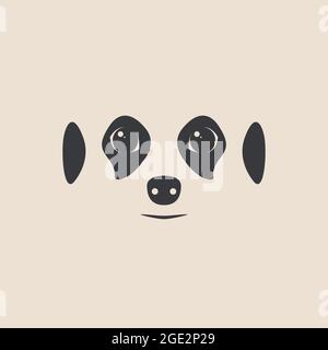 Face Meerkat. Meerkat mascotte idée pour logo, emblème, symbole, icône. Illustration vectorielle. Illustration de Vecteur