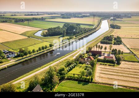 Pays-Bas, Zuidoosstbeemster. Fort aan de Jisperweg. Ligne de défense d'Amsterdam, site classé au patrimoine mondial de l'UNESCO. Antenne. Réserve naturelle. Banque D'Images