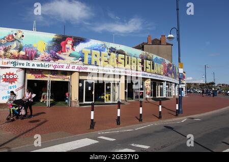 Barry Island, salle de jeux Henry Danters Treasure Island, Paget Road, Barry Island, Galles du Sud, 2021 Banque D'Images