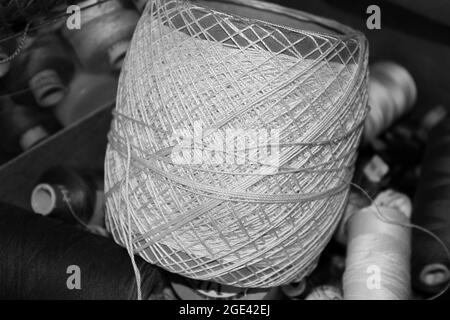 Threads. Photo en noir et blanc Banque D'Images